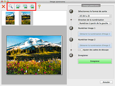 figure : fenêtre Image panorama